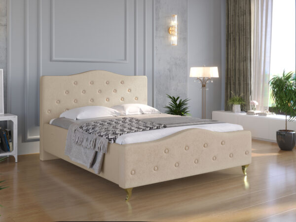 Łóżko GLAMOUR GUZIK  200x200 - obrazek 5