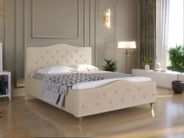 Łóżko GLAMOUR GUZIK  200x200 - obrazek 4
