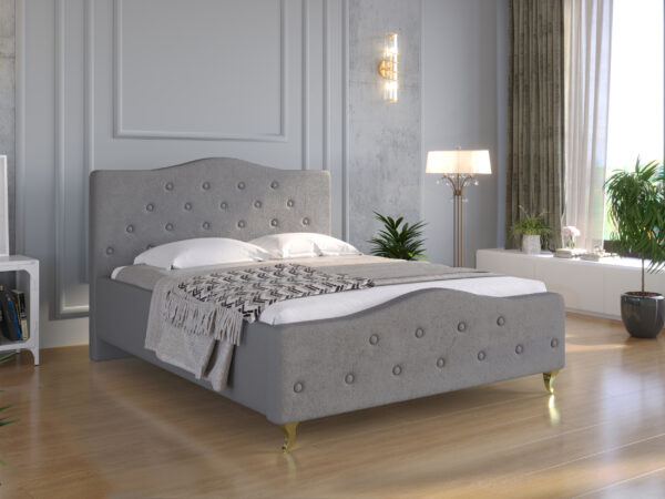 Łóżko GLAMOUR GUZIK  200x200